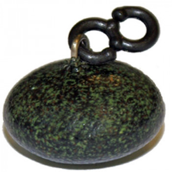 1oz Saucer Smooth Green Back Lead swivel