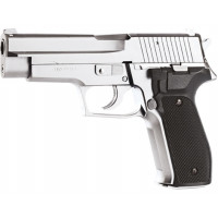 6mm AIRSOFT Pistol KWC P226 Airsoft Gas Blow Back Pistol ABS Version, Silver 6mm BB 12 shot