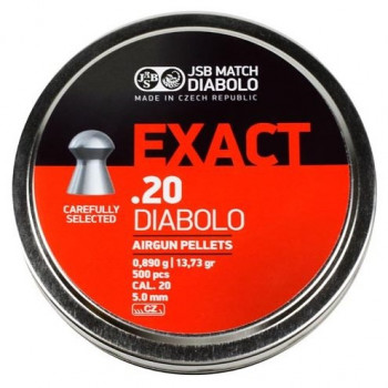 JSB Exact Pellets 5.1mm .20 Calibre 13.73 grain Tin of 500