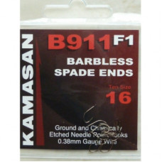 Kamasan B911 F1 Barbless Spade ends Hooks Size 16