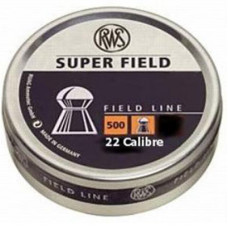 RWS SUPER FIELD Dome Head .22 calibre air gun pellets 15.90 Grains tin of 500, 5.51mm