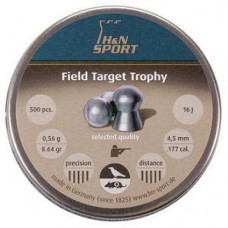 H&N Field Target Trophy Pellets 4.51mm .177 Calibre 8.64 grain Tin of 500