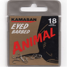 Kamasan Animal Eyed Barbed Hook Size 18