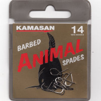 Kamasan Animal Barbed Spade End Hooks Size 20