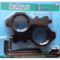 30mm Ring Double Mount Pair ProMount Medium Hight 11mm rail Scope Mount